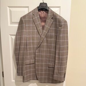 Jos. A. Bank Tan Plaid Men's Blazer